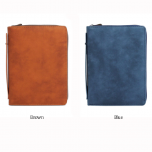 Zipper Grip PU Executive Notebook